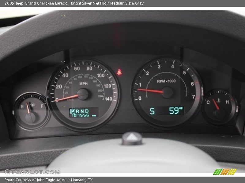 Bright Silver Metallic / Medium Slate Gray 2005 Jeep Grand Cherokee Laredo