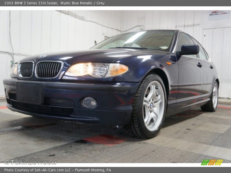 Mystic Blue Metallic / Grey 2003 BMW 3 Series 330i Sedan