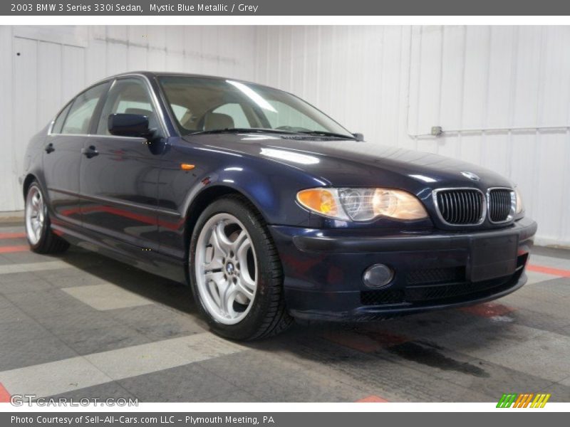 Mystic Blue Metallic / Grey 2003 BMW 3 Series 330i Sedan