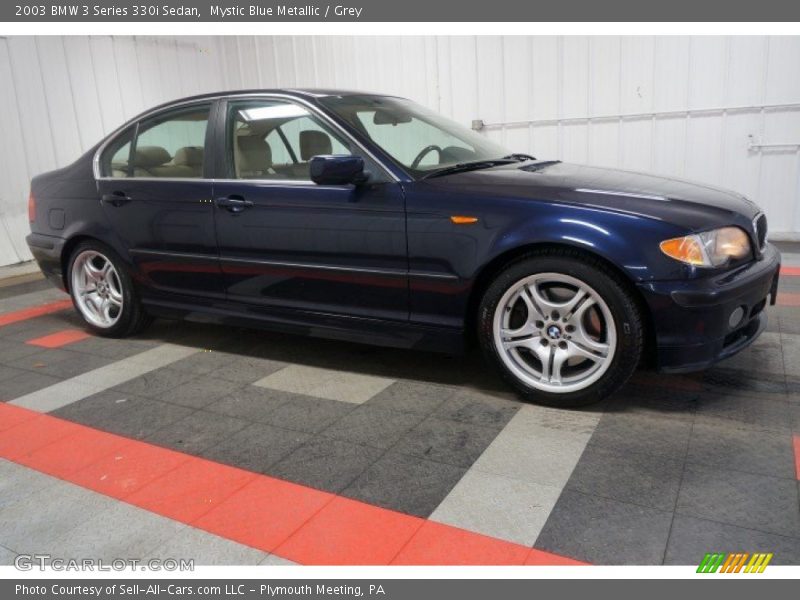Mystic Blue Metallic / Grey 2003 BMW 3 Series 330i Sedan