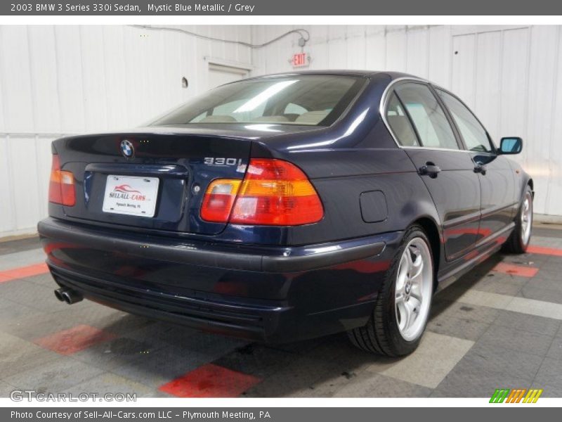 Mystic Blue Metallic / Grey 2003 BMW 3 Series 330i Sedan