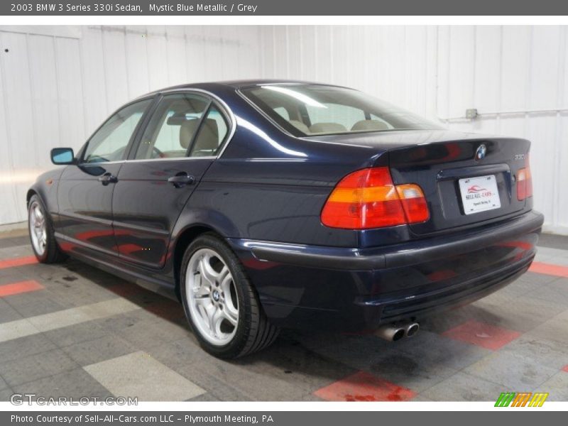 Mystic Blue Metallic / Grey 2003 BMW 3 Series 330i Sedan