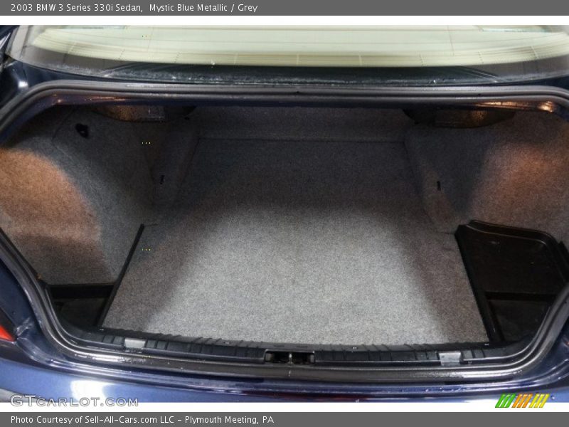 Mystic Blue Metallic / Grey 2003 BMW 3 Series 330i Sedan