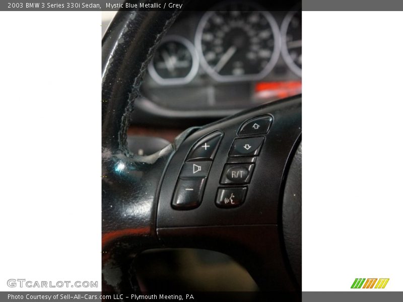 Mystic Blue Metallic / Grey 2003 BMW 3 Series 330i Sedan