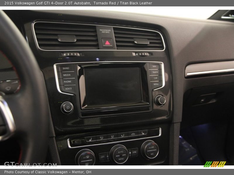 Tornado Red / Titan Black Leather 2015 Volkswagen Golf GTI 4-Door 2.0T Autobahn