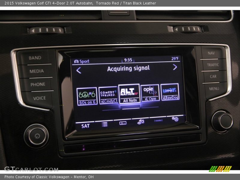 Tornado Red / Titan Black Leather 2015 Volkswagen Golf GTI 4-Door 2.0T Autobahn