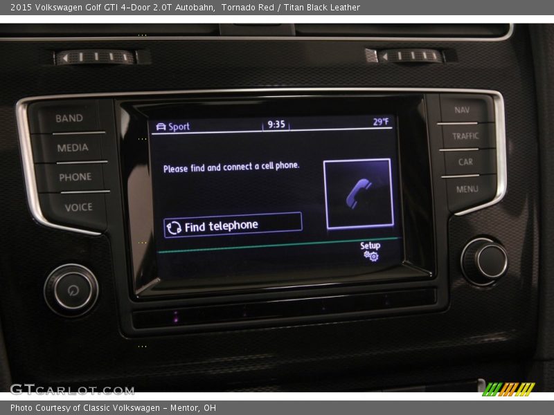 Tornado Red / Titan Black Leather 2015 Volkswagen Golf GTI 4-Door 2.0T Autobahn