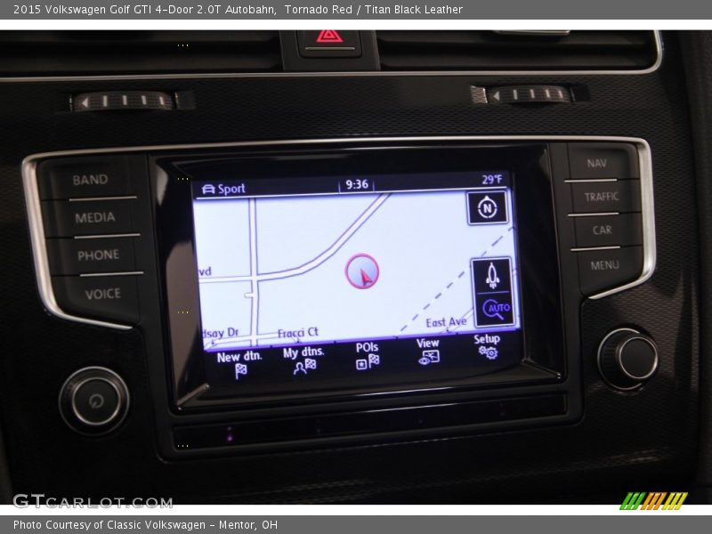 Tornado Red / Titan Black Leather 2015 Volkswagen Golf GTI 4-Door 2.0T Autobahn