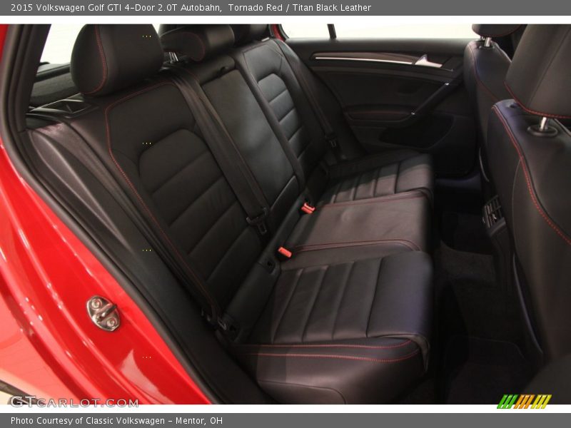 Tornado Red / Titan Black Leather 2015 Volkswagen Golf GTI 4-Door 2.0T Autobahn