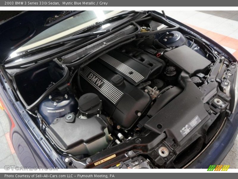 Mystic Blue Metallic / Grey 2003 BMW 3 Series 330i Sedan