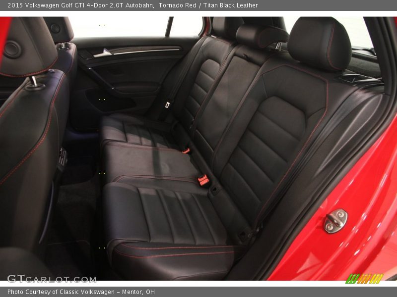 Tornado Red / Titan Black Leather 2015 Volkswagen Golf GTI 4-Door 2.0T Autobahn