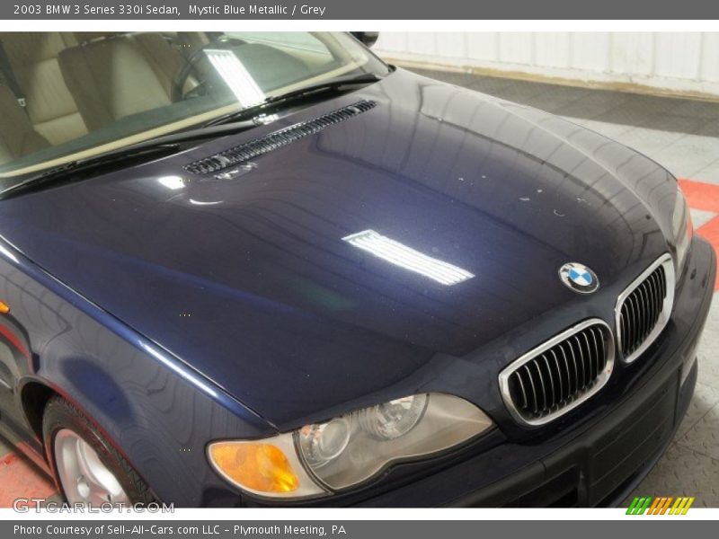 Mystic Blue Metallic / Grey 2003 BMW 3 Series 330i Sedan