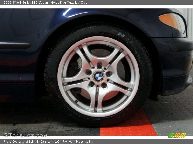Mystic Blue Metallic / Grey 2003 BMW 3 Series 330i Sedan