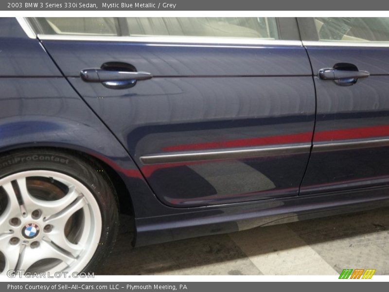 Mystic Blue Metallic / Grey 2003 BMW 3 Series 330i Sedan