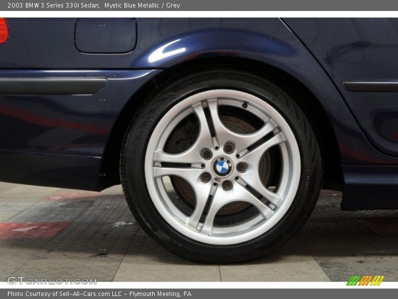 Mystic Blue Metallic / Grey 2003 BMW 3 Series 330i Sedan