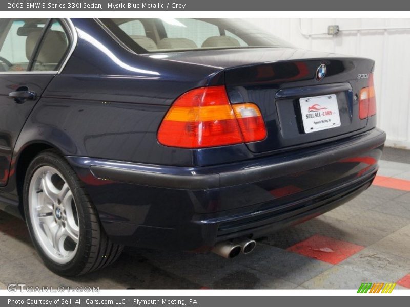 Mystic Blue Metallic / Grey 2003 BMW 3 Series 330i Sedan