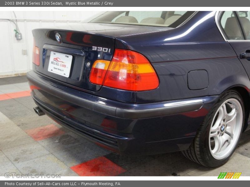 Mystic Blue Metallic / Grey 2003 BMW 3 Series 330i Sedan