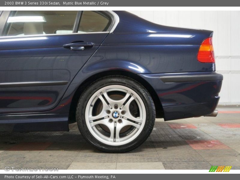 Mystic Blue Metallic / Grey 2003 BMW 3 Series 330i Sedan
