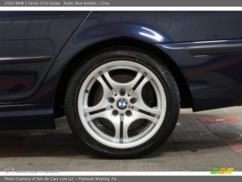 Mystic Blue Metallic / Grey 2003 BMW 3 Series 330i Sedan