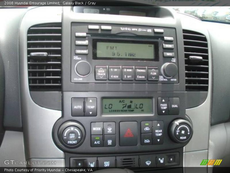 Galaxy Black / Gray 2008 Hyundai Entourage Limited