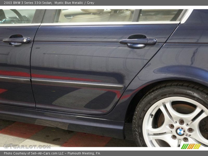 Mystic Blue Metallic / Grey 2003 BMW 3 Series 330i Sedan