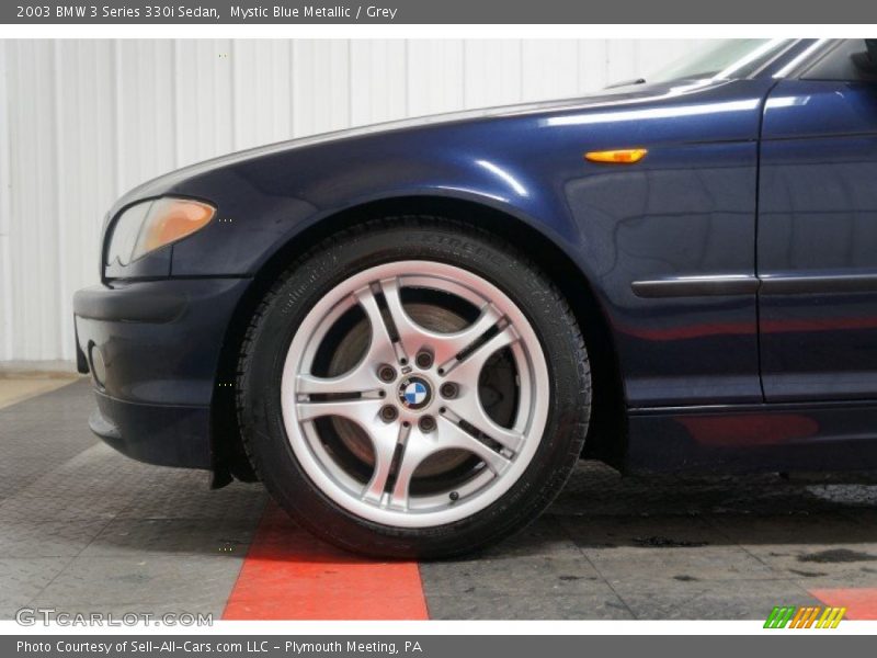 Mystic Blue Metallic / Grey 2003 BMW 3 Series 330i Sedan