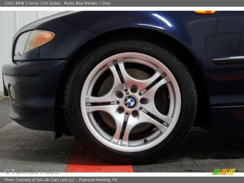 Mystic Blue Metallic / Grey 2003 BMW 3 Series 330i Sedan