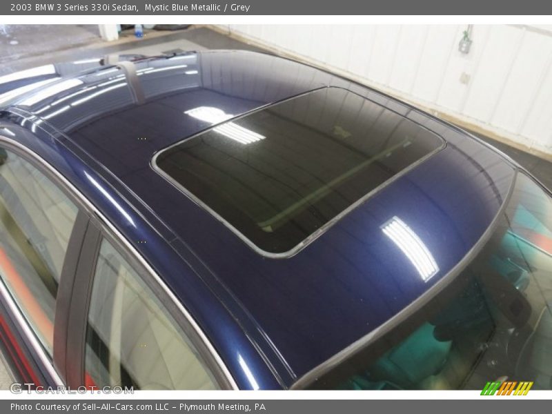 Mystic Blue Metallic / Grey 2003 BMW 3 Series 330i Sedan