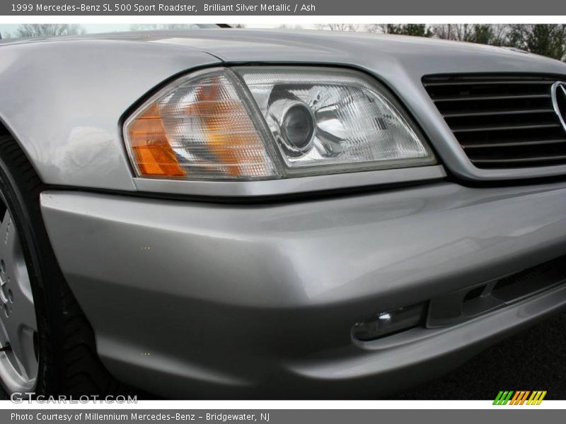 Brilliant Silver Metallic / Ash 1999 Mercedes-Benz SL 500 Sport Roadster