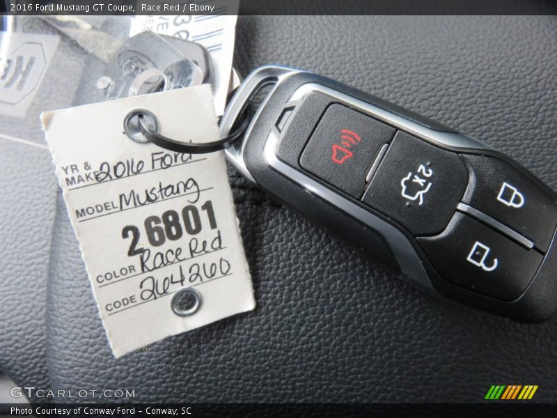 Race Red / Ebony 2016 Ford Mustang GT Coupe