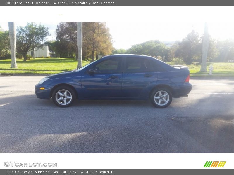 Atlantic Blue Metallic / Dark Charcoal 2000 Ford Focus LX Sedan