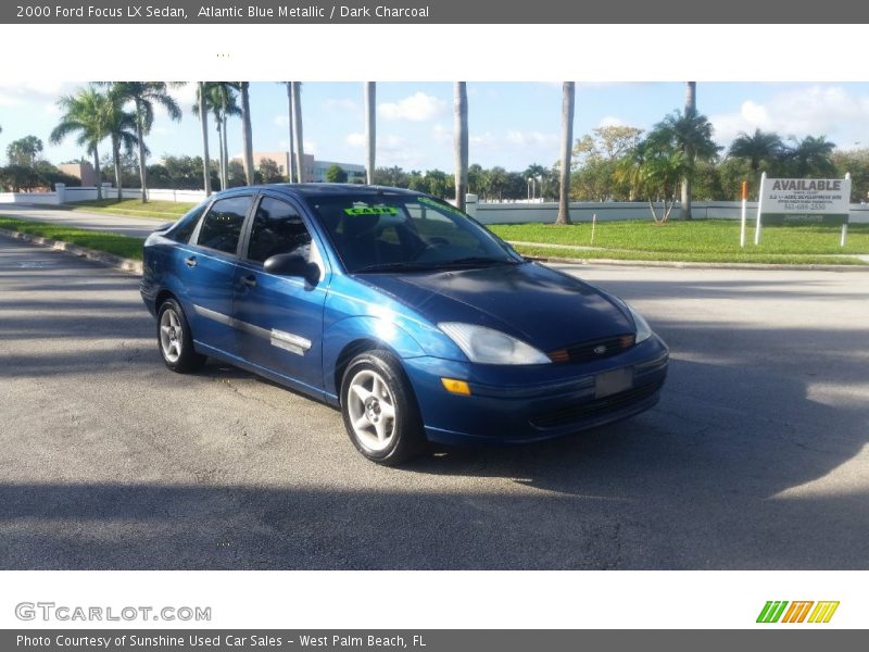 Atlantic Blue Metallic / Dark Charcoal 2000 Ford Focus LX Sedan