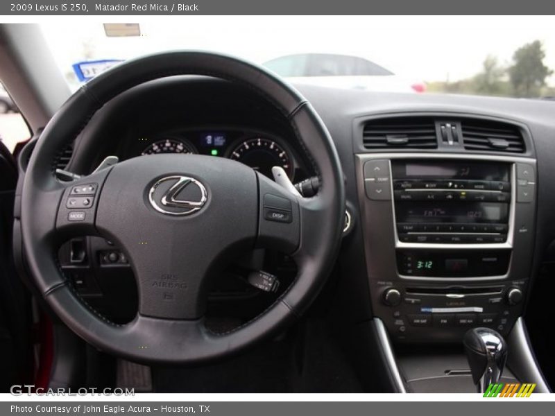 Matador Red Mica / Black 2009 Lexus IS 250