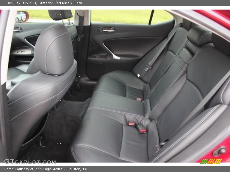 Matador Red Mica / Black 2009 Lexus IS 250