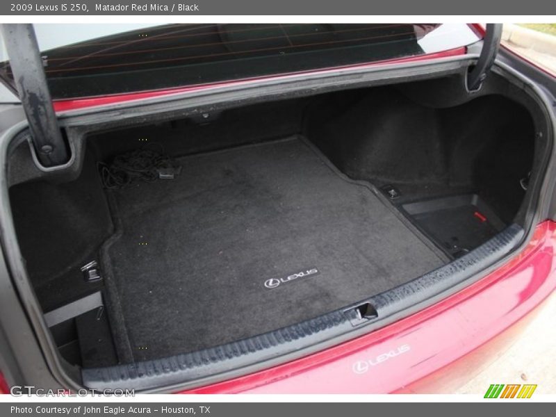 Matador Red Mica / Black 2009 Lexus IS 250