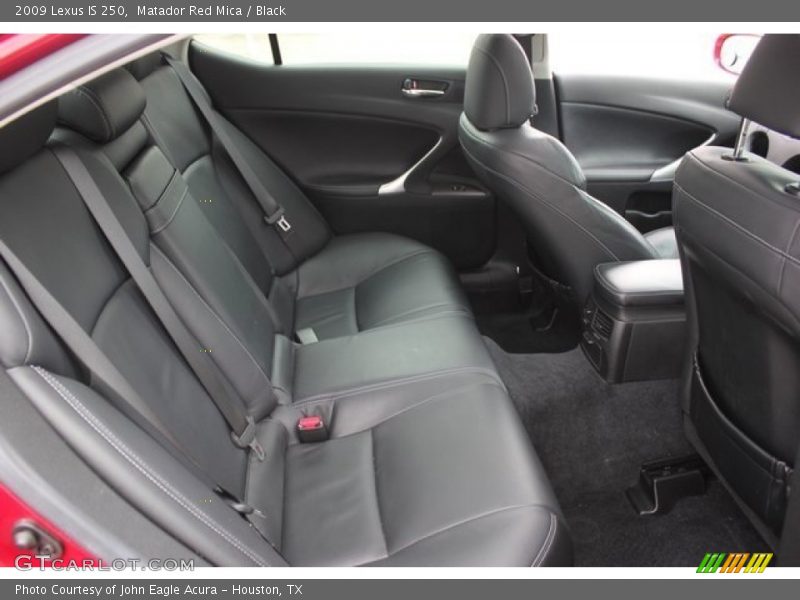 Matador Red Mica / Black 2009 Lexus IS 250