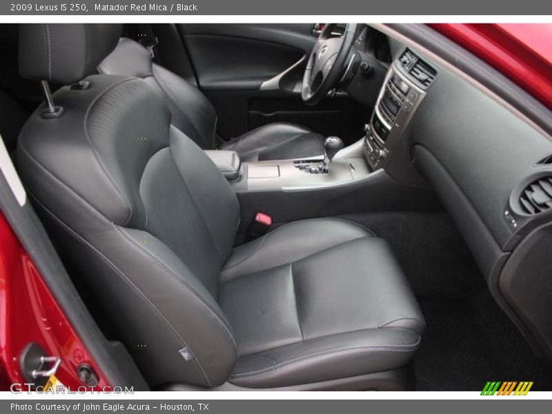 Matador Red Mica / Black 2009 Lexus IS 250