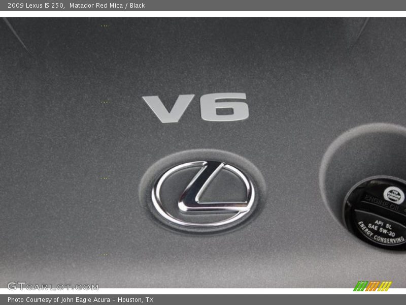 Matador Red Mica / Black 2009 Lexus IS 250