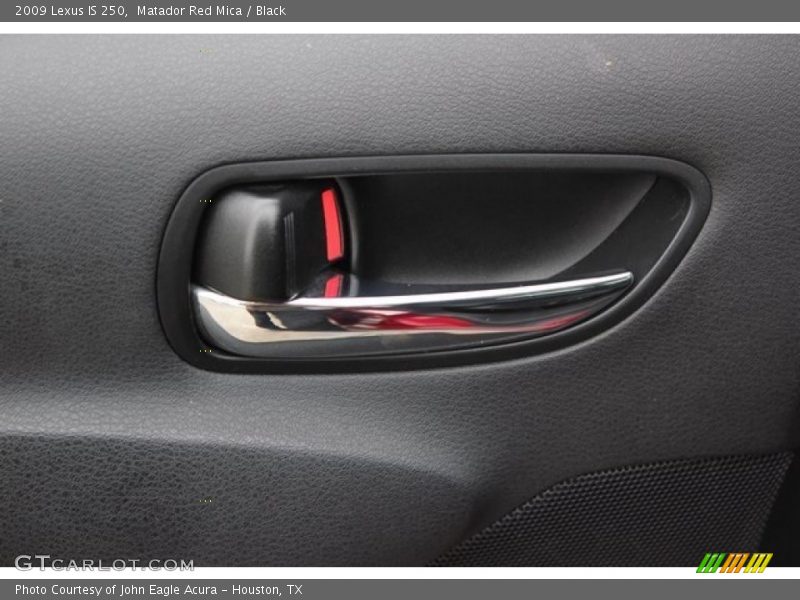 Matador Red Mica / Black 2009 Lexus IS 250