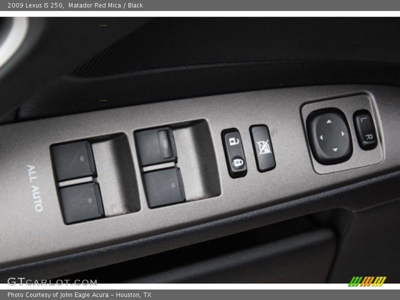 Matador Red Mica / Black 2009 Lexus IS 250