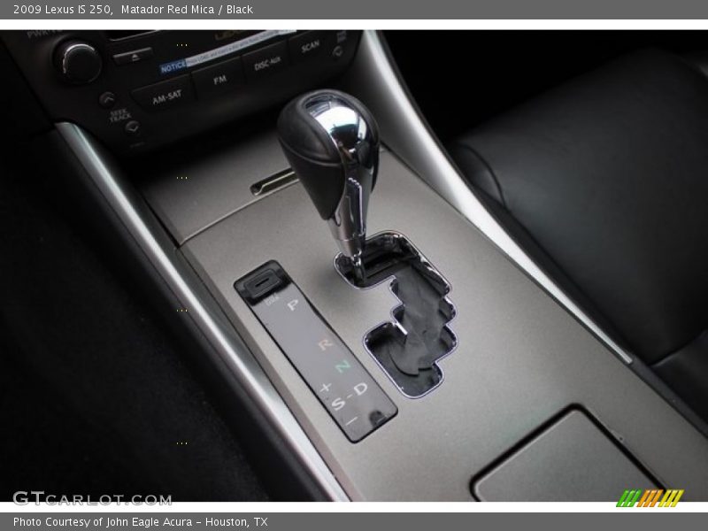 Matador Red Mica / Black 2009 Lexus IS 250