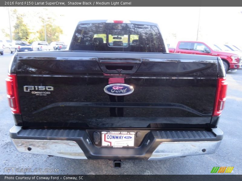 Shadow Black / Medium Light Camel 2016 Ford F150 Lariat SuperCrew