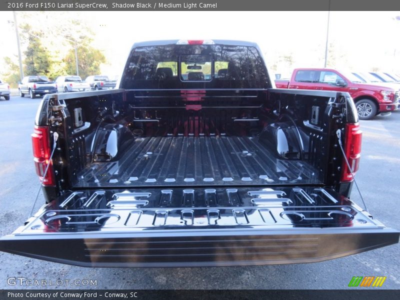 Shadow Black / Medium Light Camel 2016 Ford F150 Lariat SuperCrew