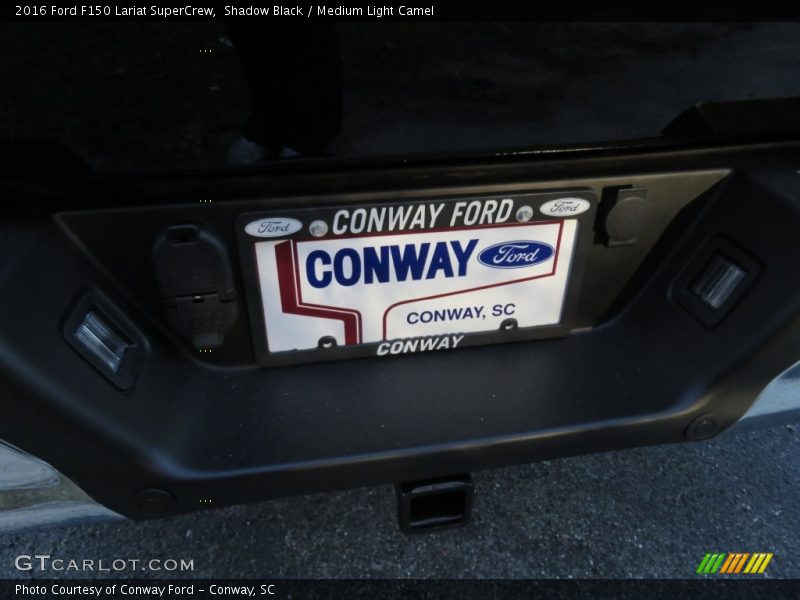 Shadow Black / Medium Light Camel 2016 Ford F150 Lariat SuperCrew