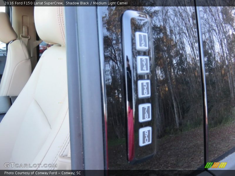 Shadow Black / Medium Light Camel 2016 Ford F150 Lariat SuperCrew