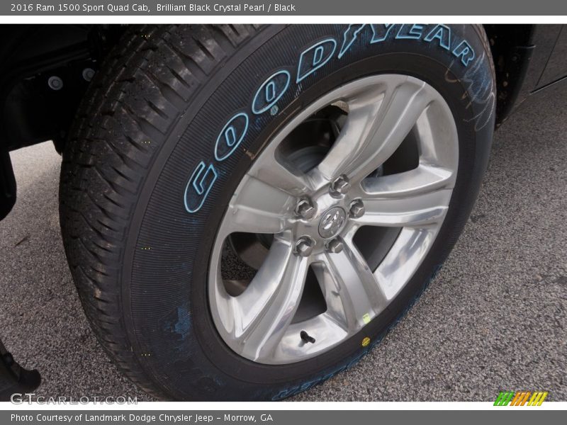 Brilliant Black Crystal Pearl / Black 2016 Ram 1500 Sport Quad Cab