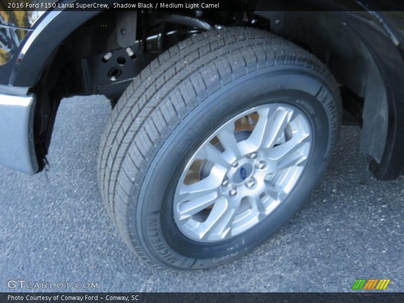 Shadow Black / Medium Light Camel 2016 Ford F150 Lariat SuperCrew
