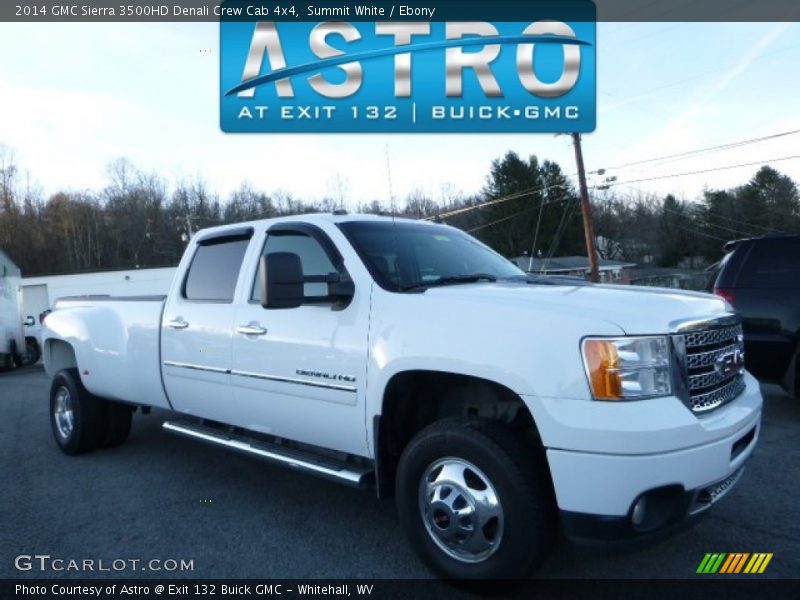 Summit White / Ebony 2014 GMC Sierra 3500HD Denali Crew Cab 4x4
