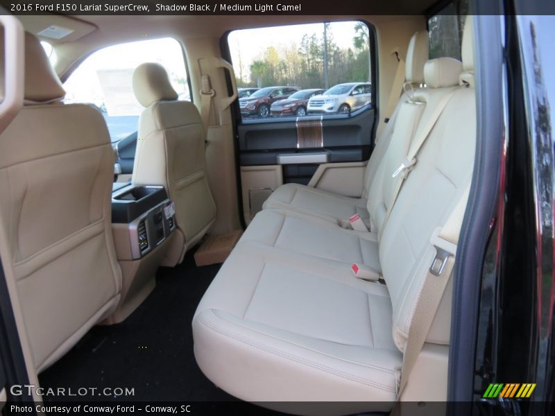 Shadow Black / Medium Light Camel 2016 Ford F150 Lariat SuperCrew