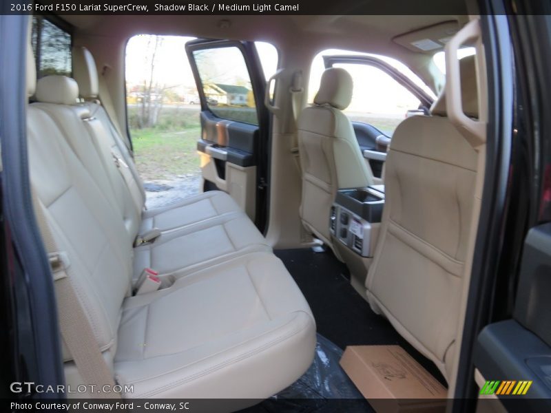 Shadow Black / Medium Light Camel 2016 Ford F150 Lariat SuperCrew